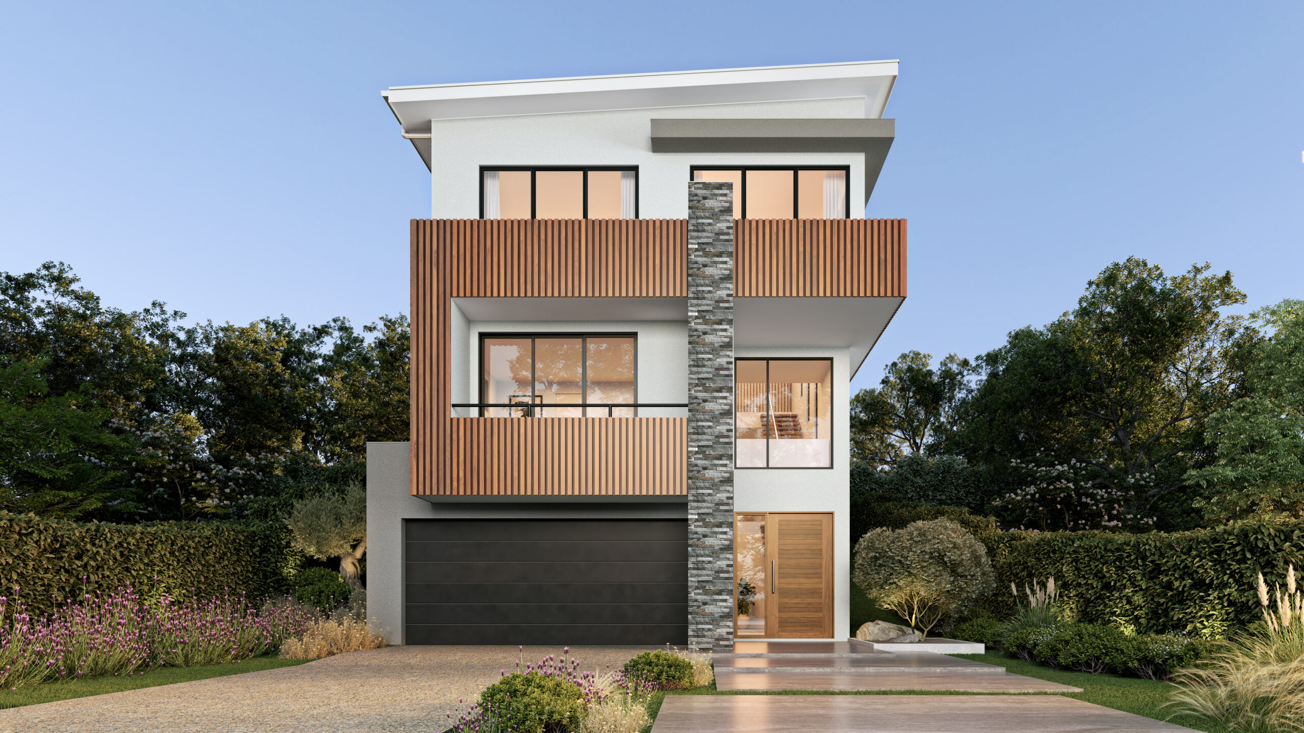 Indooroopilly II - front view illustration concept
