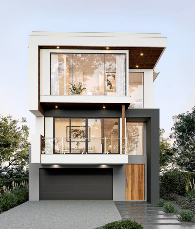 St Lucia narrow block home with limited 10m frontage