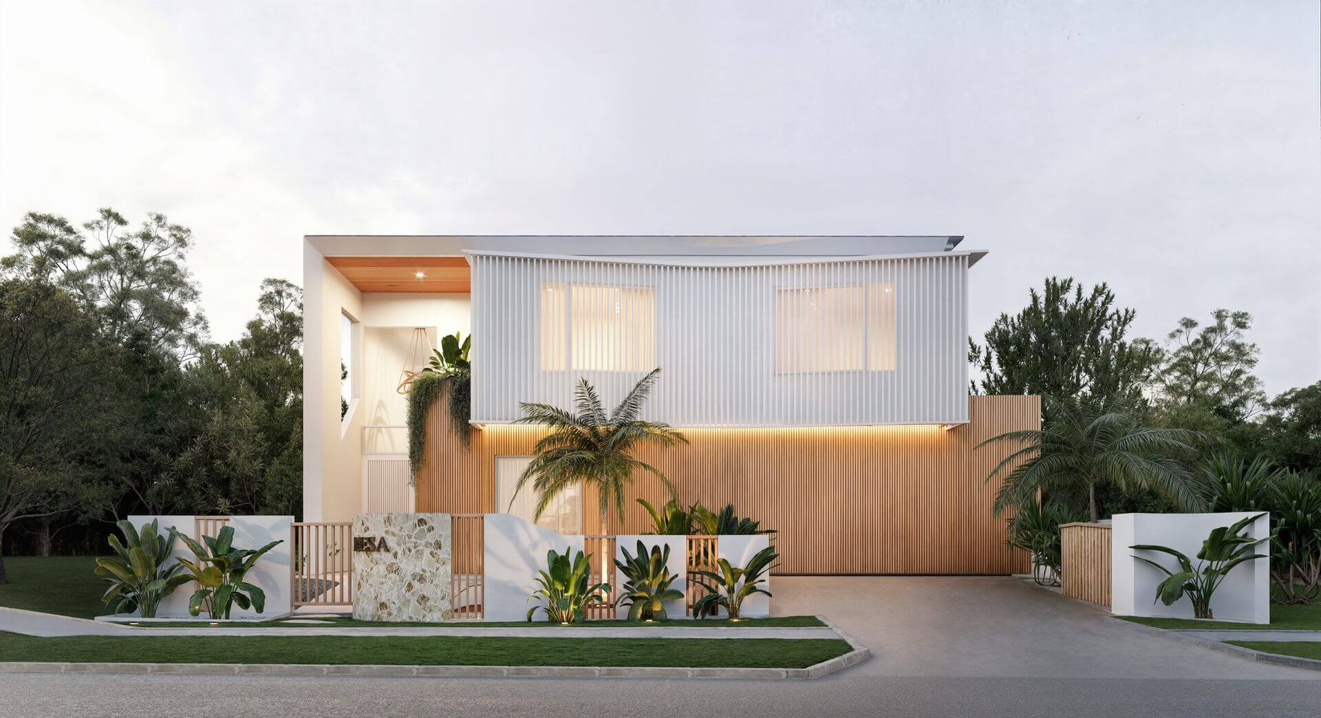 Contemporary BESA custom home with a distinctive street presence in Rochedale