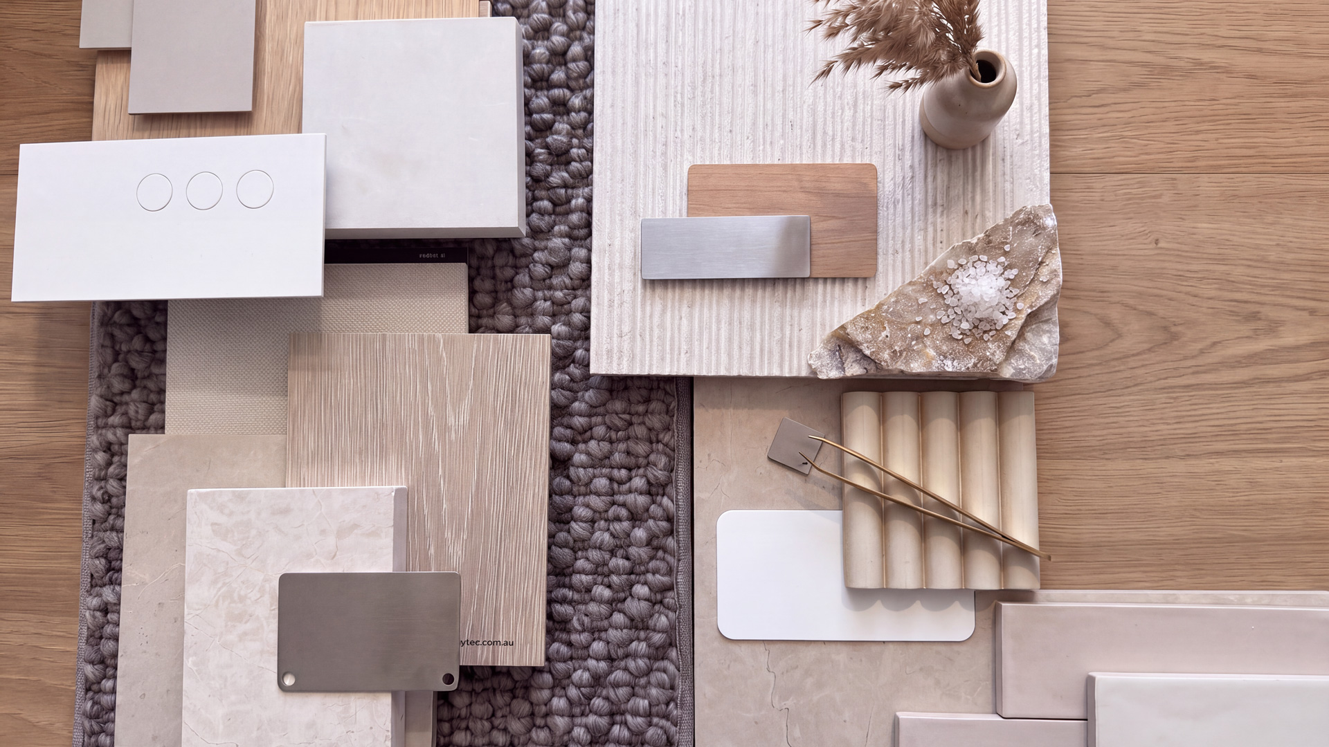Custom home interior material and finish selections by BESA